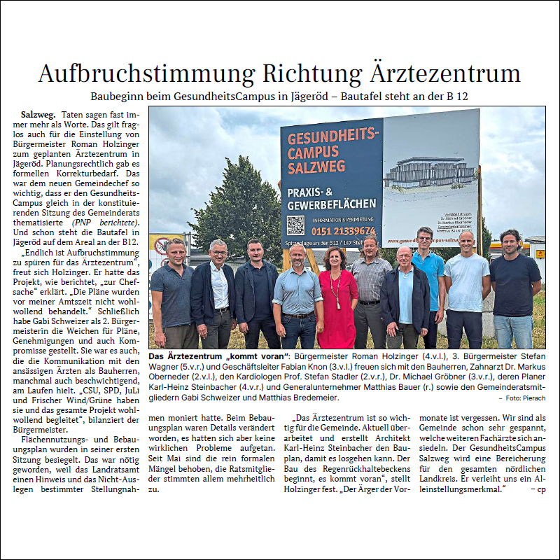 Zeitungsbericht GesundheitsCampus